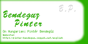 bendeguz pinter business card